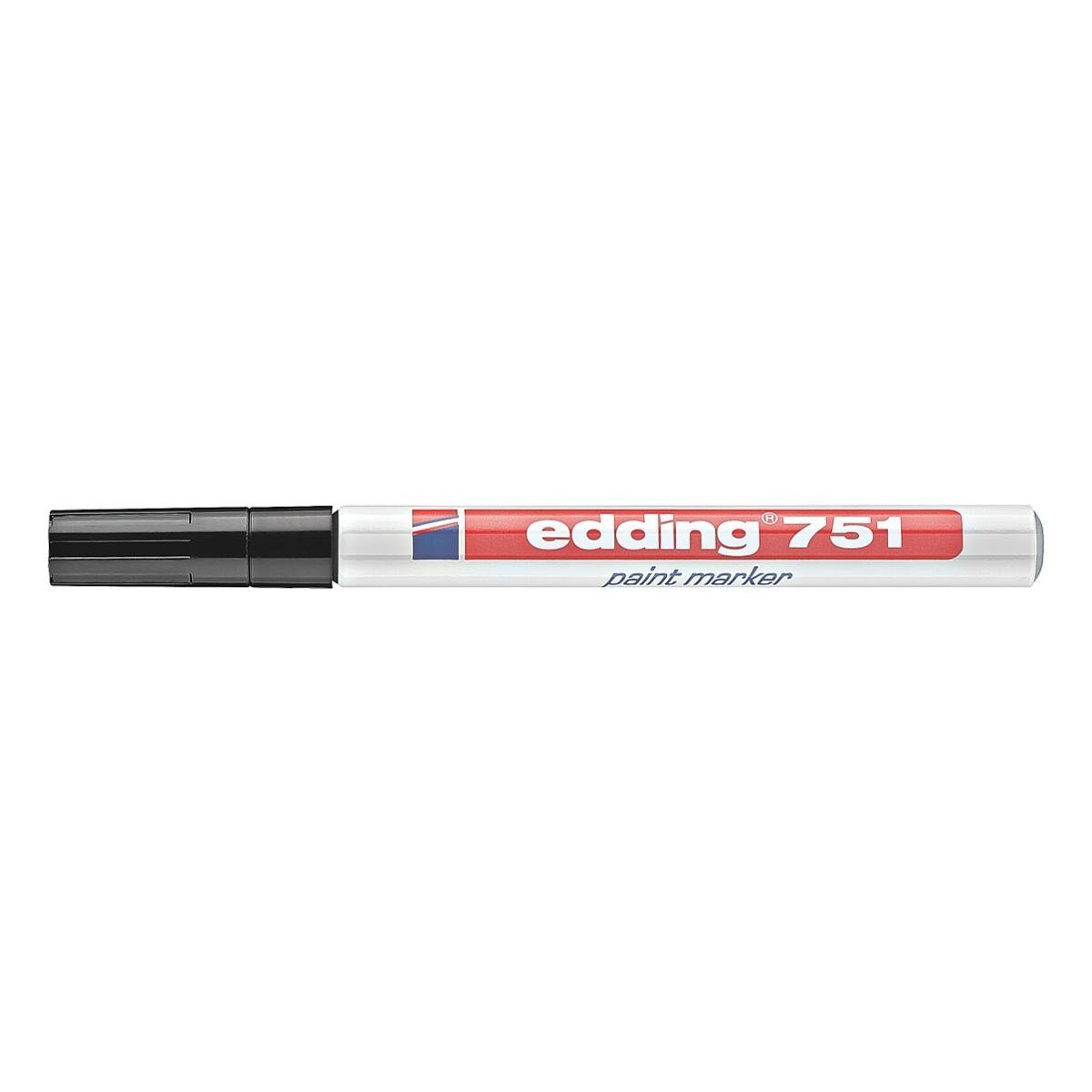 edding Lackmarker 751, (1-tlg), Strichstärke 1-2 mm, wasserfest, voll deckend