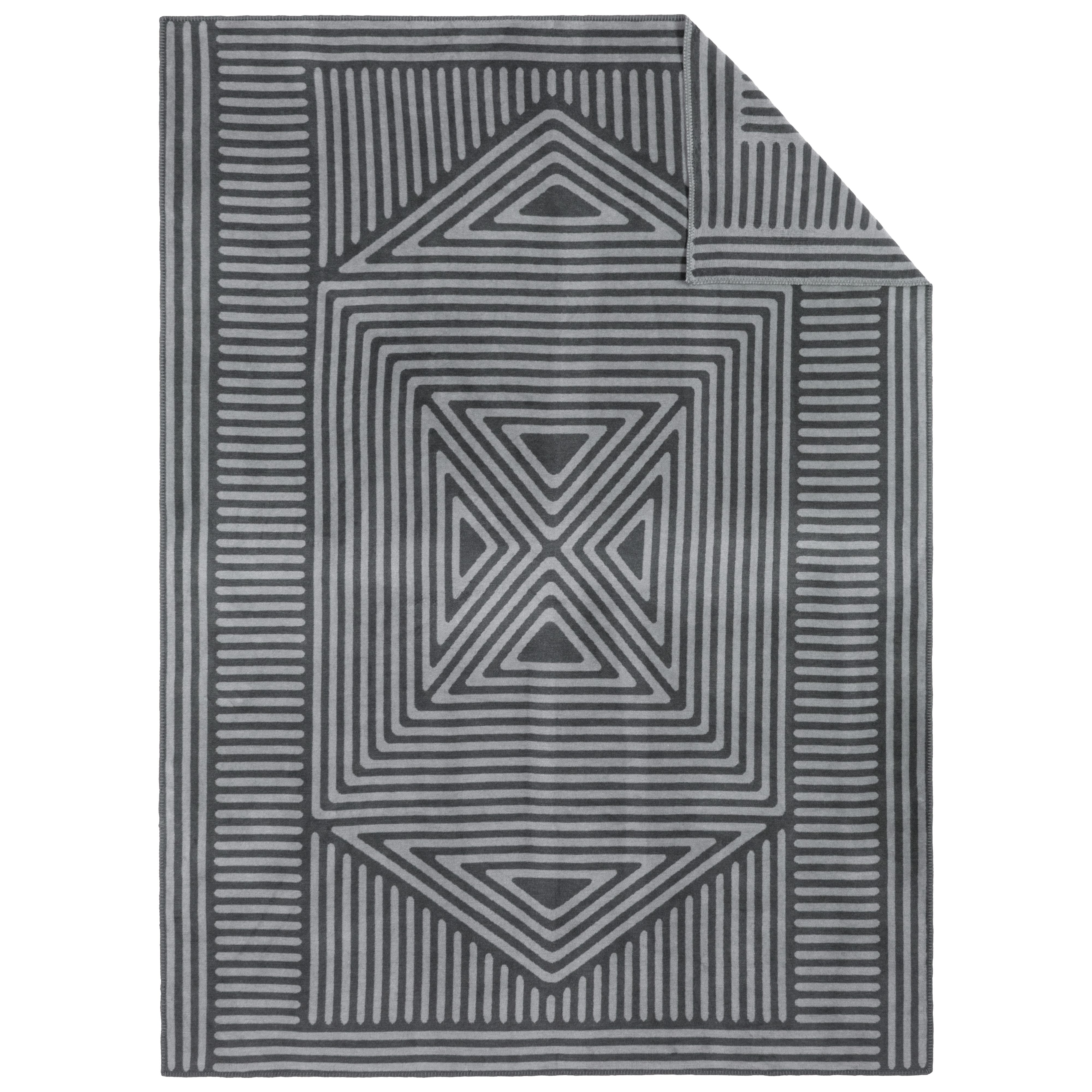 Wohndecke Lodi, IBENA, Geometrischer Statement-Look für starke Akzente im Wohnraum