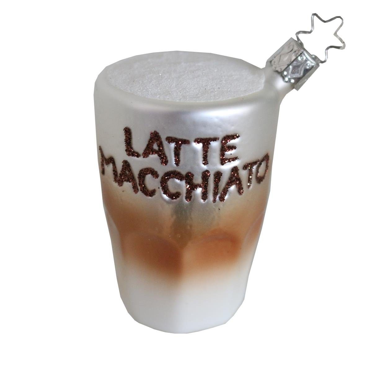 INGE-GLAS® Christbaumschmuck (1-tlg) Latte Macchiato INGE-GLAS® Weihnachts-Hänger