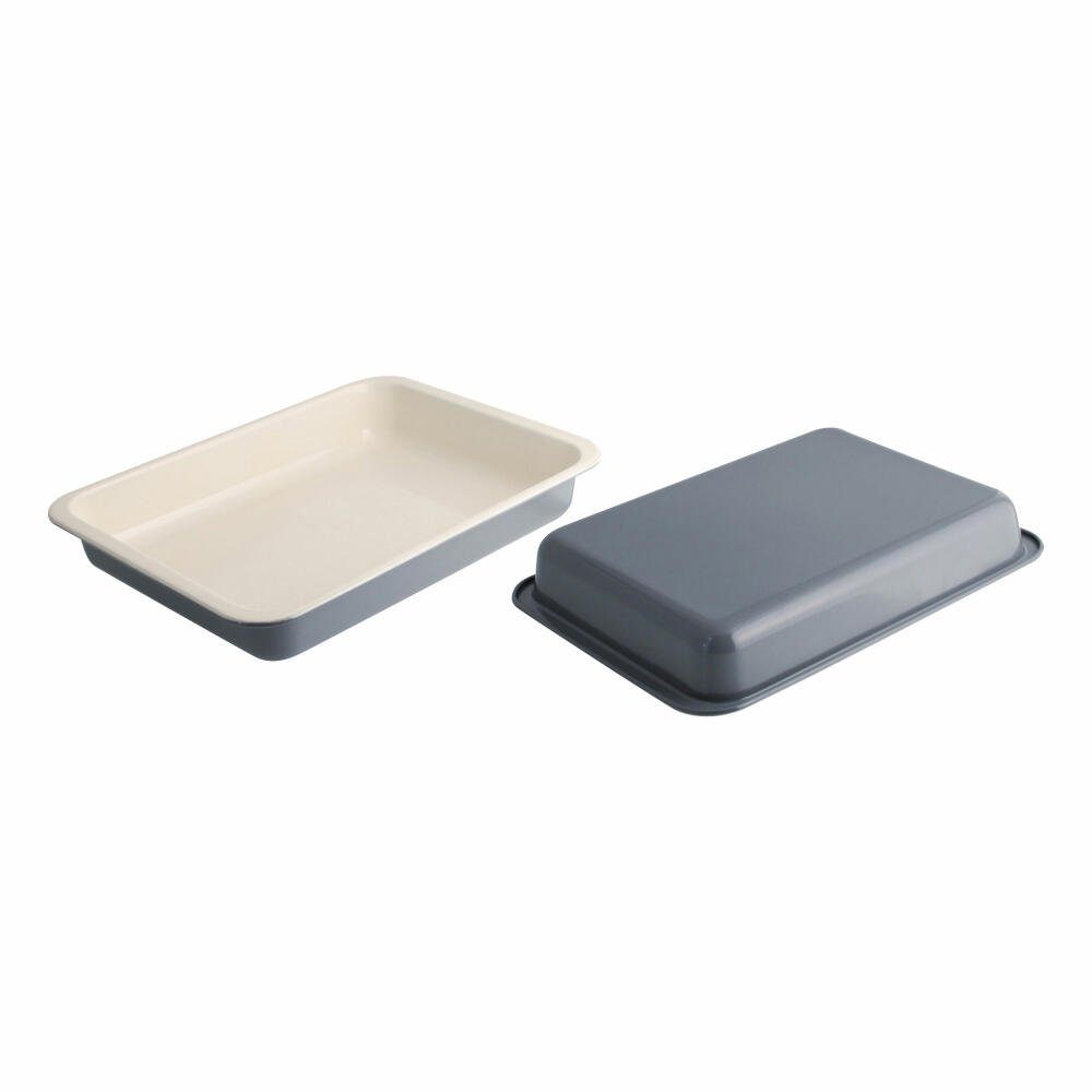 Zenker Auflaufform Special Cooking Stahlblech Creme / Grau L 40.5 cm, Stahlblech