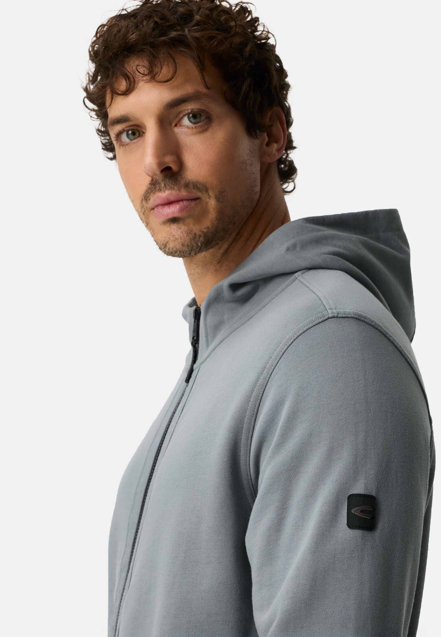 camel active Sweatjacke Sweatjacke mit Taschen Langarm