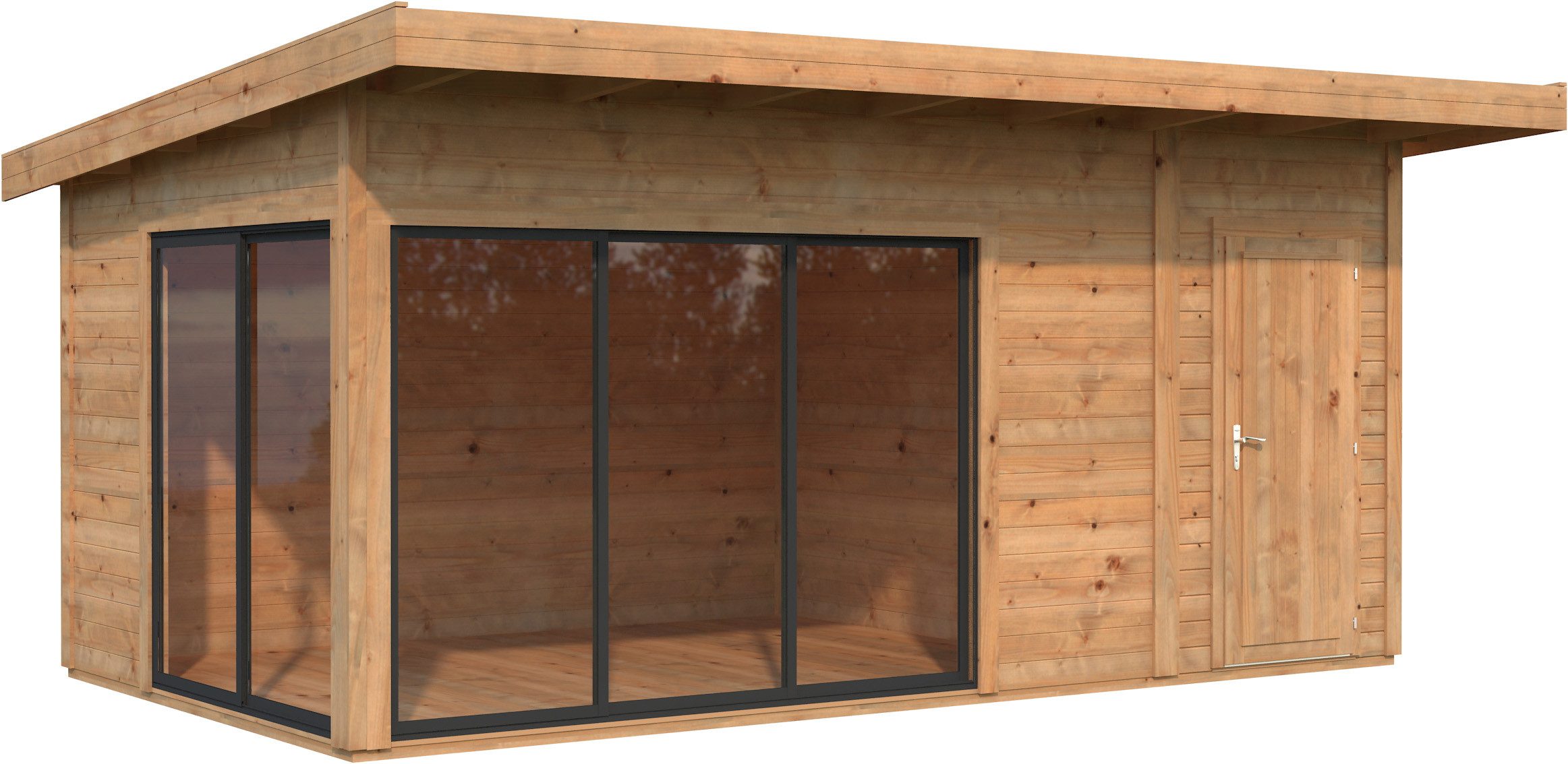 Palmako Gartenhaus Andrea 15,2 m², Slide, BxT: 574x404 cm