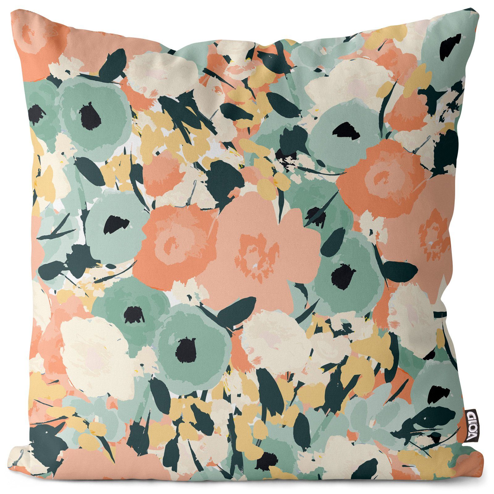 VOID Kissenbezug, (1 Stück), Abstraktes Blumenmuster Blumen Design retro fl günstig online kaufen