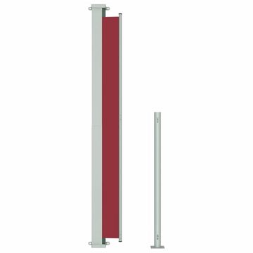 vidaXL Balkonsichtschutz Seitenmarkise Ausziehbar 180x500 cm Rot