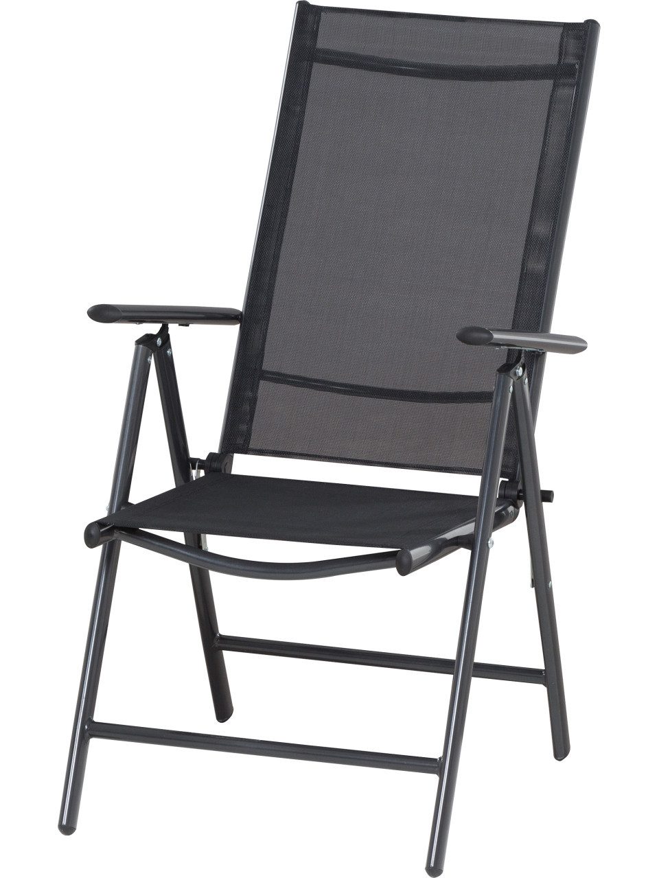 Siena Garden Klappstuhl Siena Garden Klappsessel Saturn anthrazit, Klappbar Rückenlehne verstellbar witterungsbeständig