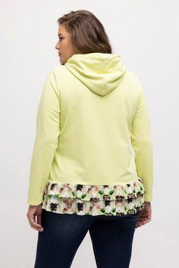 Ulla Popken Sweatshirt Hoodie Lagenlook A-Linie Langarm Kapuzenshirt