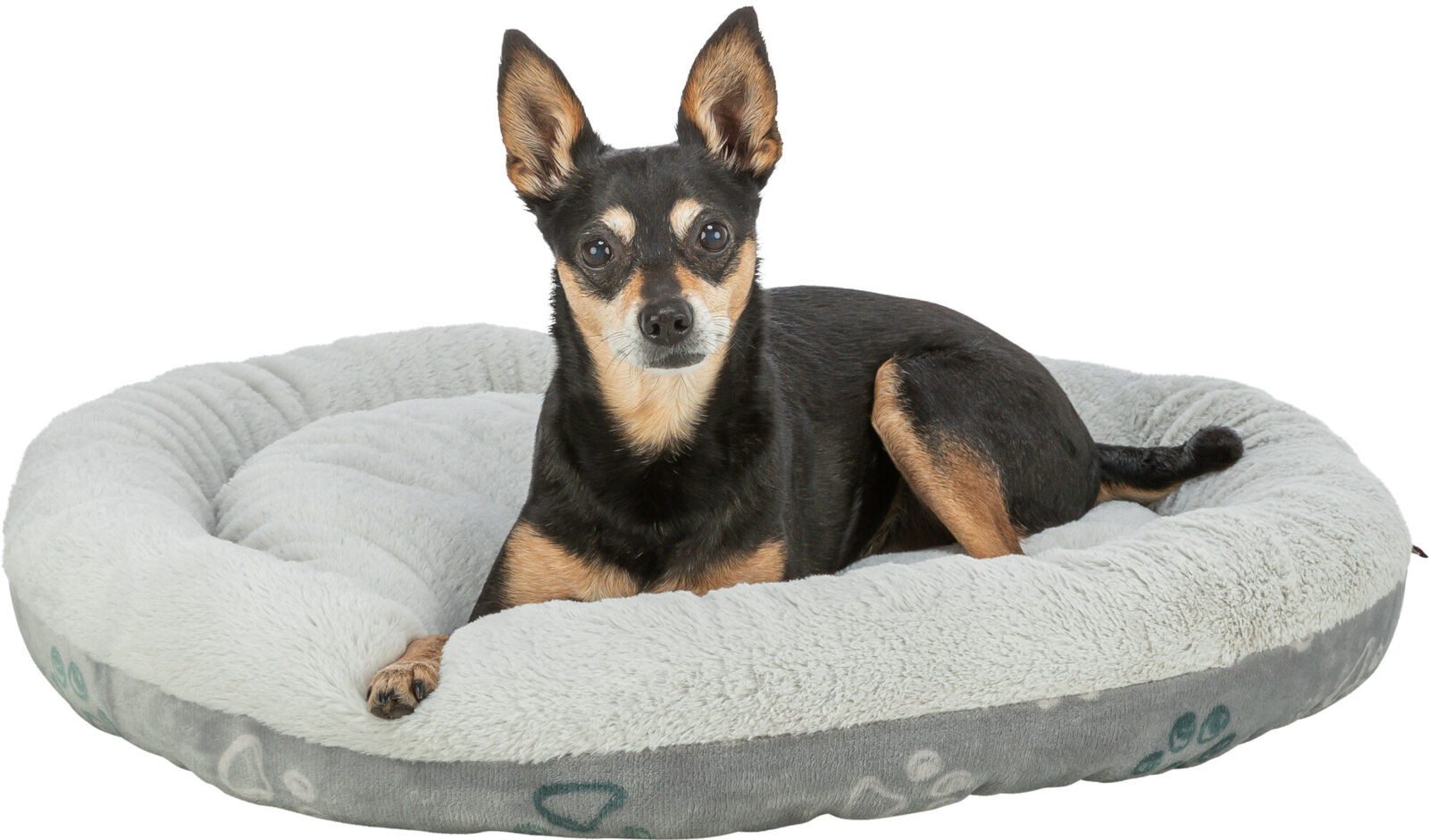TRIXIE Hundebett Bett Jimmy Soft - hellgrau - ø 70 cm