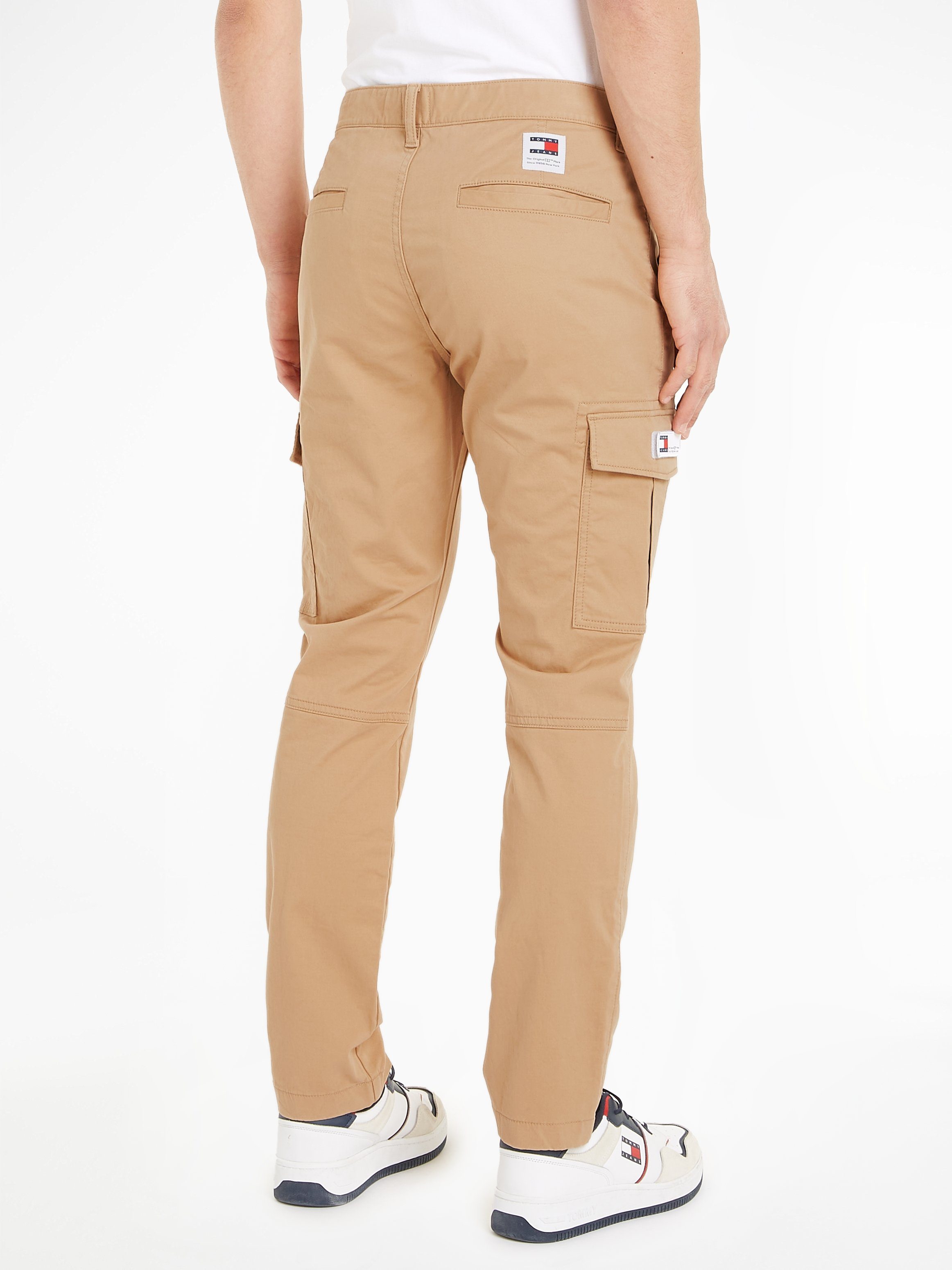 mit Logodetails Cargohose Jeans Tommy AUSTIN CARGO Sand TJM Tawny