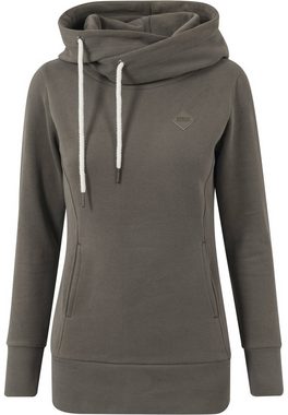 URBAN CLASSICS Kapuzenpullover Urban Classics Damen Ladies Long Logopatch Hoody (1-tlg)