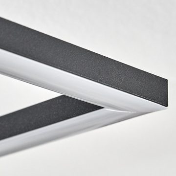 hofstein Deckenleuchte moderne Deckenlampe aus Metall/Kunststoff in Schwarz/Weiß, LED fest integriert, 3000 Kelvin, mit verstellbaren Schirmen, Länge max. 74,5 cm, 31 Watt, 3550 Lumen