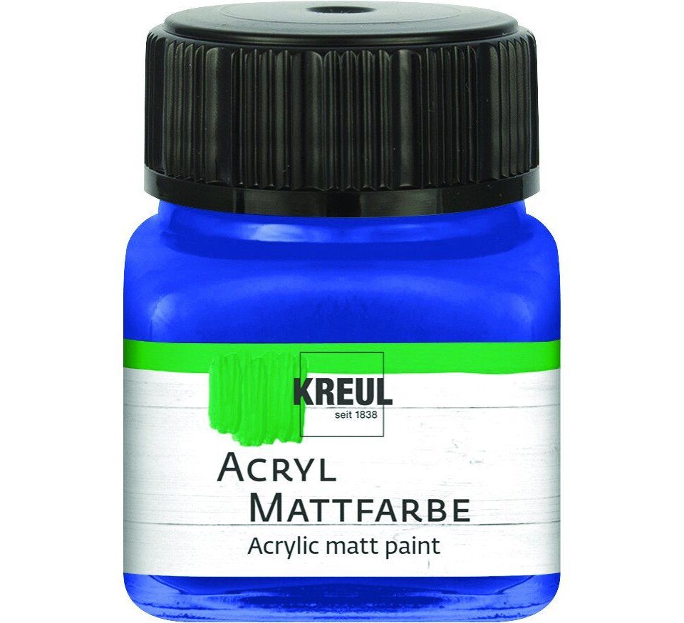 Kreul Acrylfarbe Kreul Acryl Mattfarbe blau 20 ml