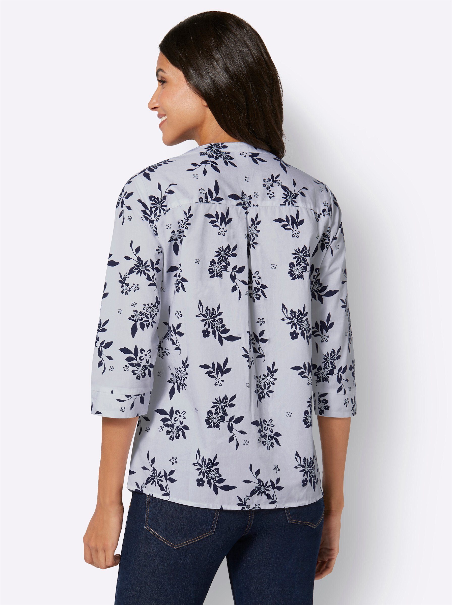 Sieh an! Klassische Bluse Longbluse günstig online kaufen