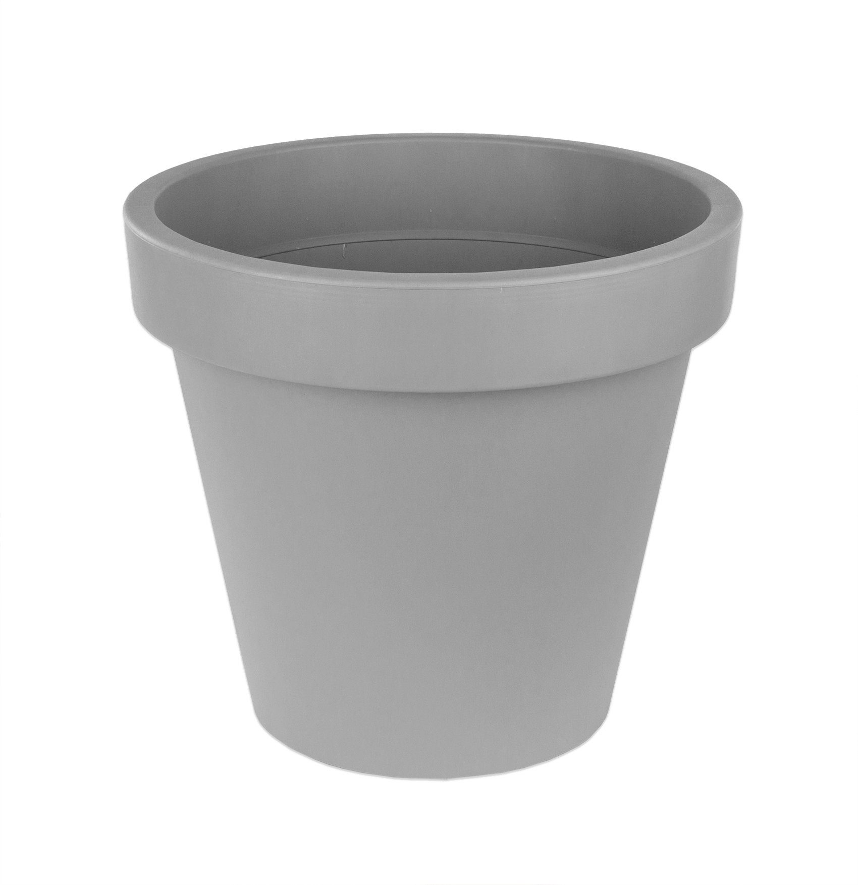 BigDean Blumentopf Ø 39 cm Grau Pflanztopf Containertopf übertopf Pflanzkübel rund (1 St). € 22,12