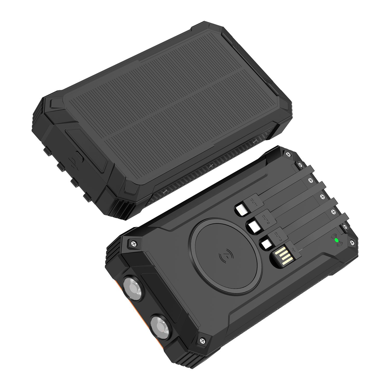 Denver PSC-20012 Powerbank, Integriertes Solarpanel zur Notstromversorgung unterwegs