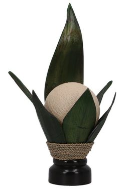 Tischleuchte Palmenblatt Tischlampe, in Bali handgemacht aus.., Leuchtmittel nicht inklusive