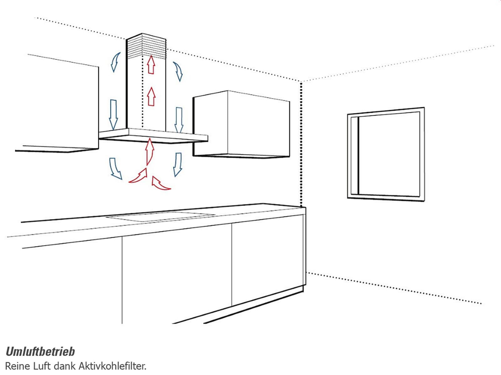 Silverline Deckenhaube, 120 cm