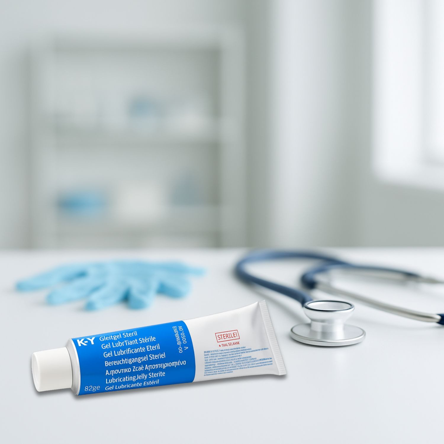 K-Y Gleitgel Gleitgel Steril 82 g – Medizinisches Gleitmittel auf Wasserbasis, steril verpackt – geruchsneutral, parfümfrei & leicht abwaschbar – ideal für, medizinische Anwendungen & Geschlechtsverkehr – kondomgeeignet