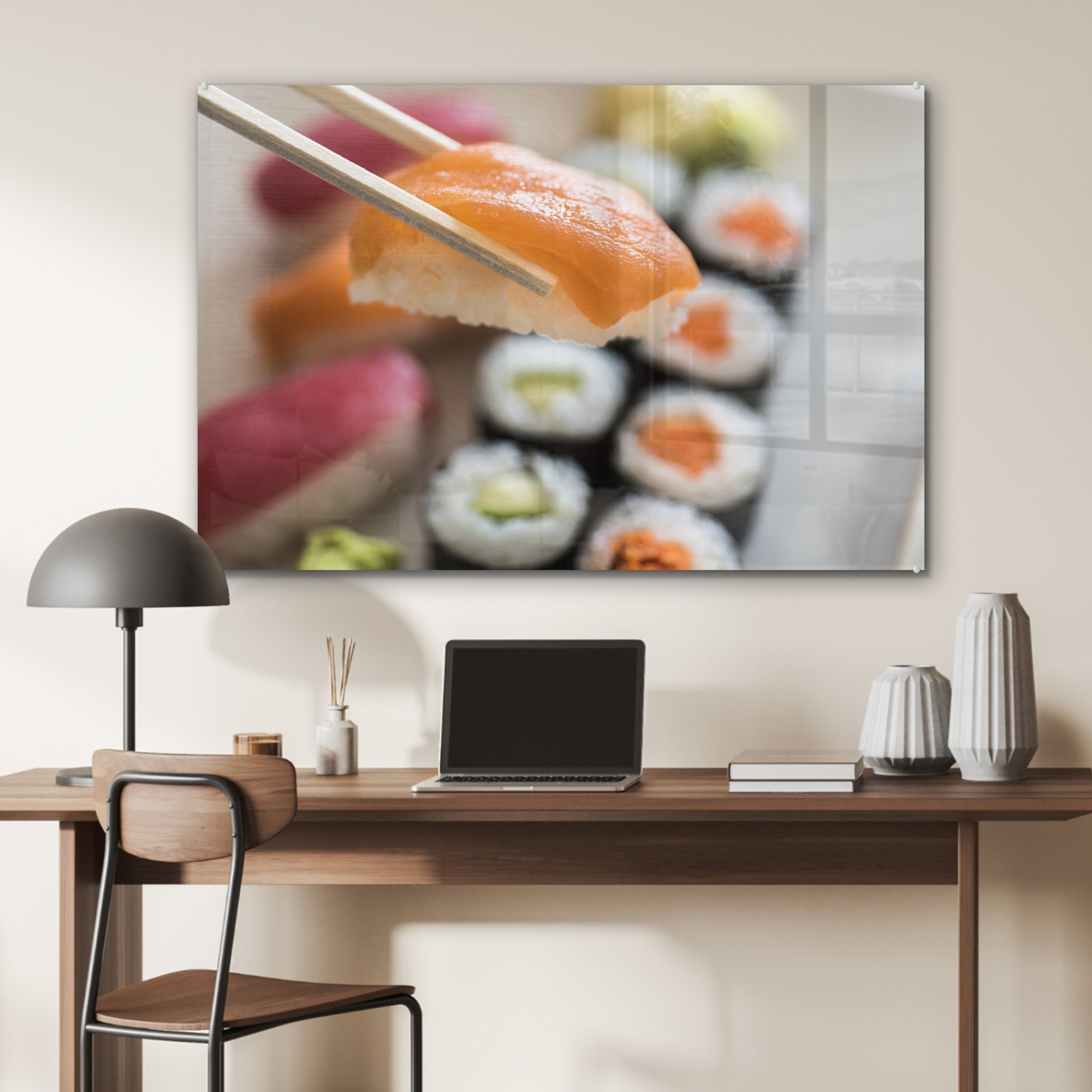 (1 Sushi Wohnzimmer abgeholt, & Schlafzimmer St), Acrylglasbild Acrylglasbilder wird MuchoWow