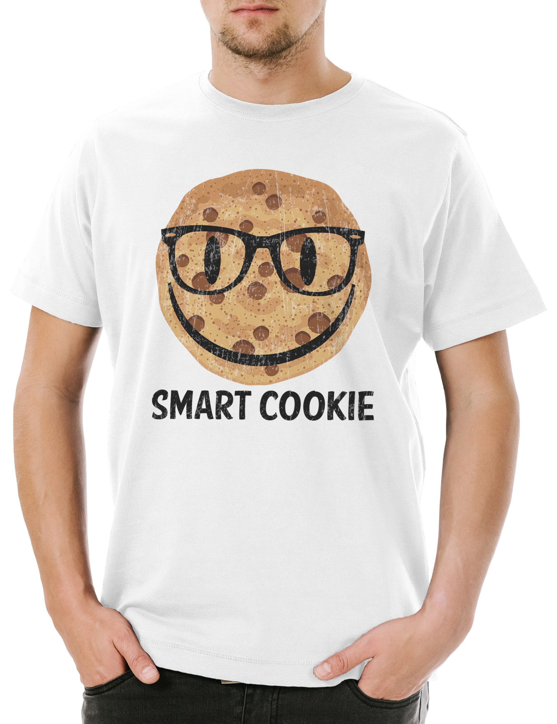 Print-Shirt Urban Backwoods Smart Cookie Herren T-Shirt Weiß Größe 2XL