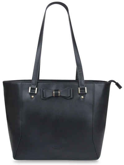 LYDC Handtasche Damen, Geräumiges und klassisches Design aus, hochwertigem Material, mit Schleifen Detail