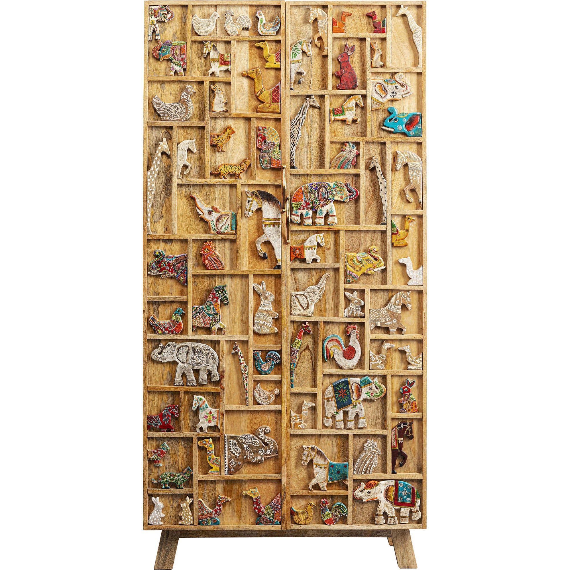 Kare Design Kleiderschrank Zoo Breite 81 cm, Tiermotive