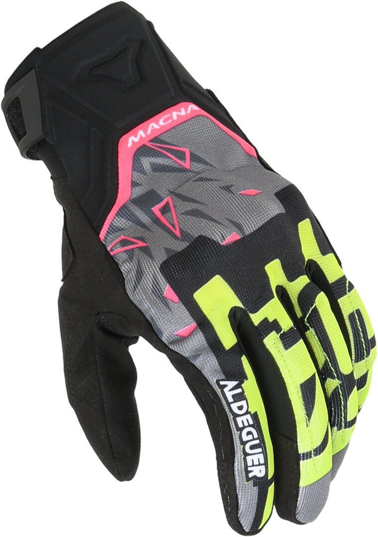 Macna Motorradhandschuhe Recon 2.0 Neon Motorrad Handschuhe kurze Stulpe
