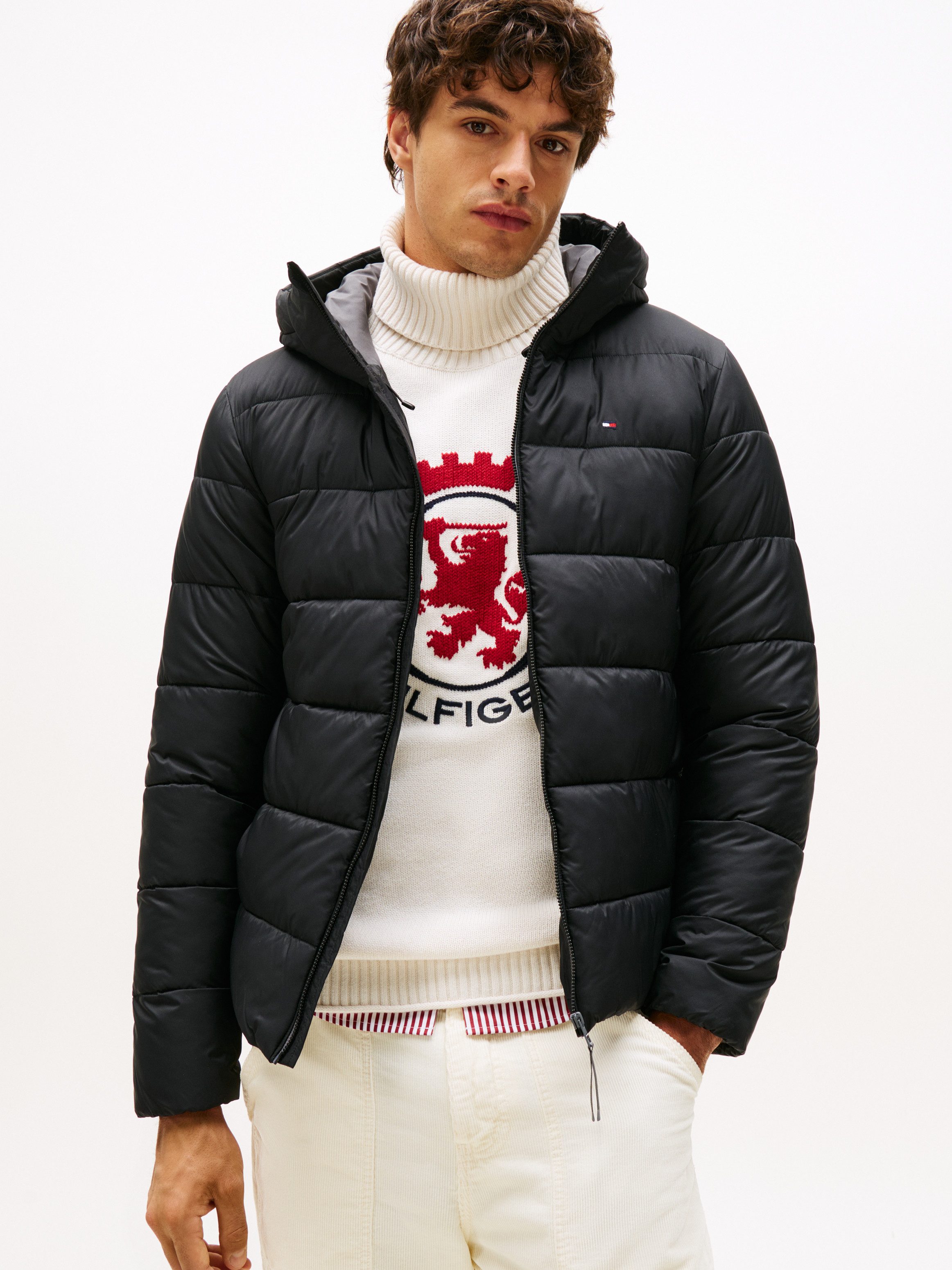 Tommy Hilfiger Steppjacke MID WEIGHT HOODED günstig online kaufen