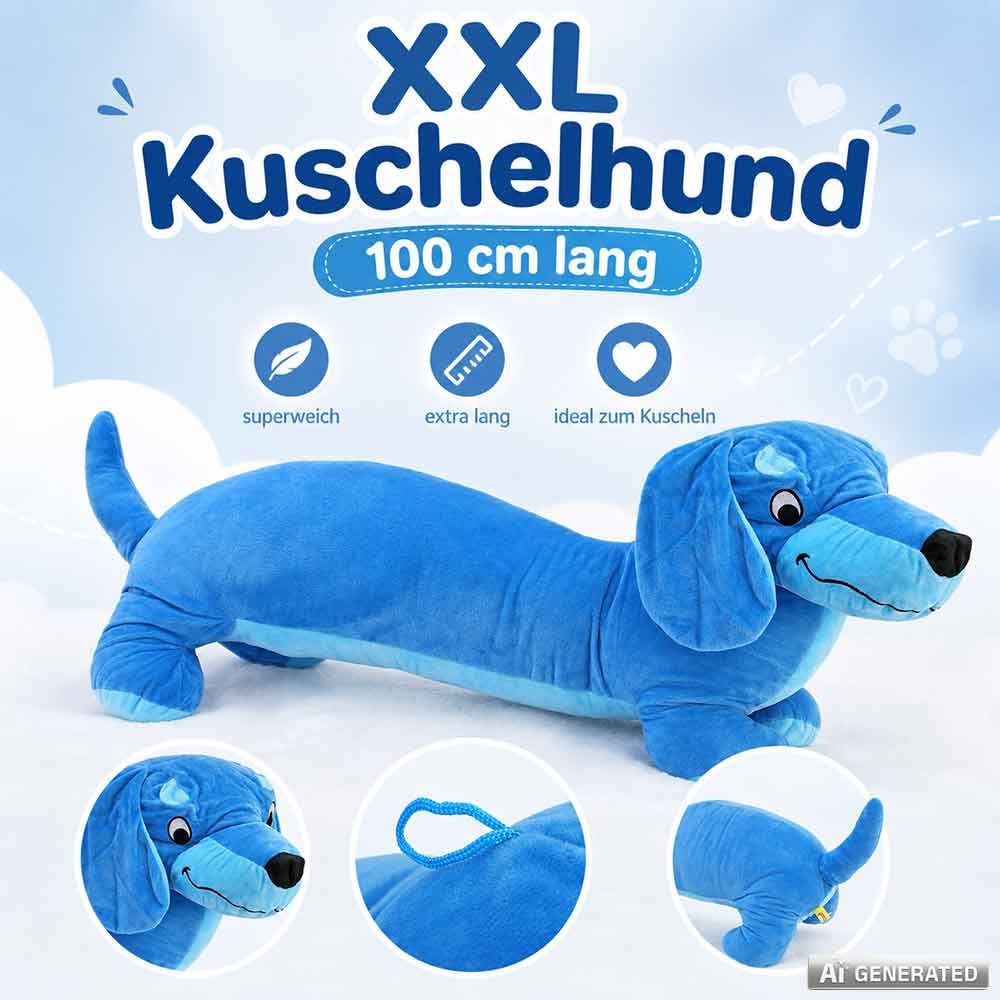 PMS Kuscheltier Dackel-Kuscheltier XXL - ca. 100 cm (1-St)