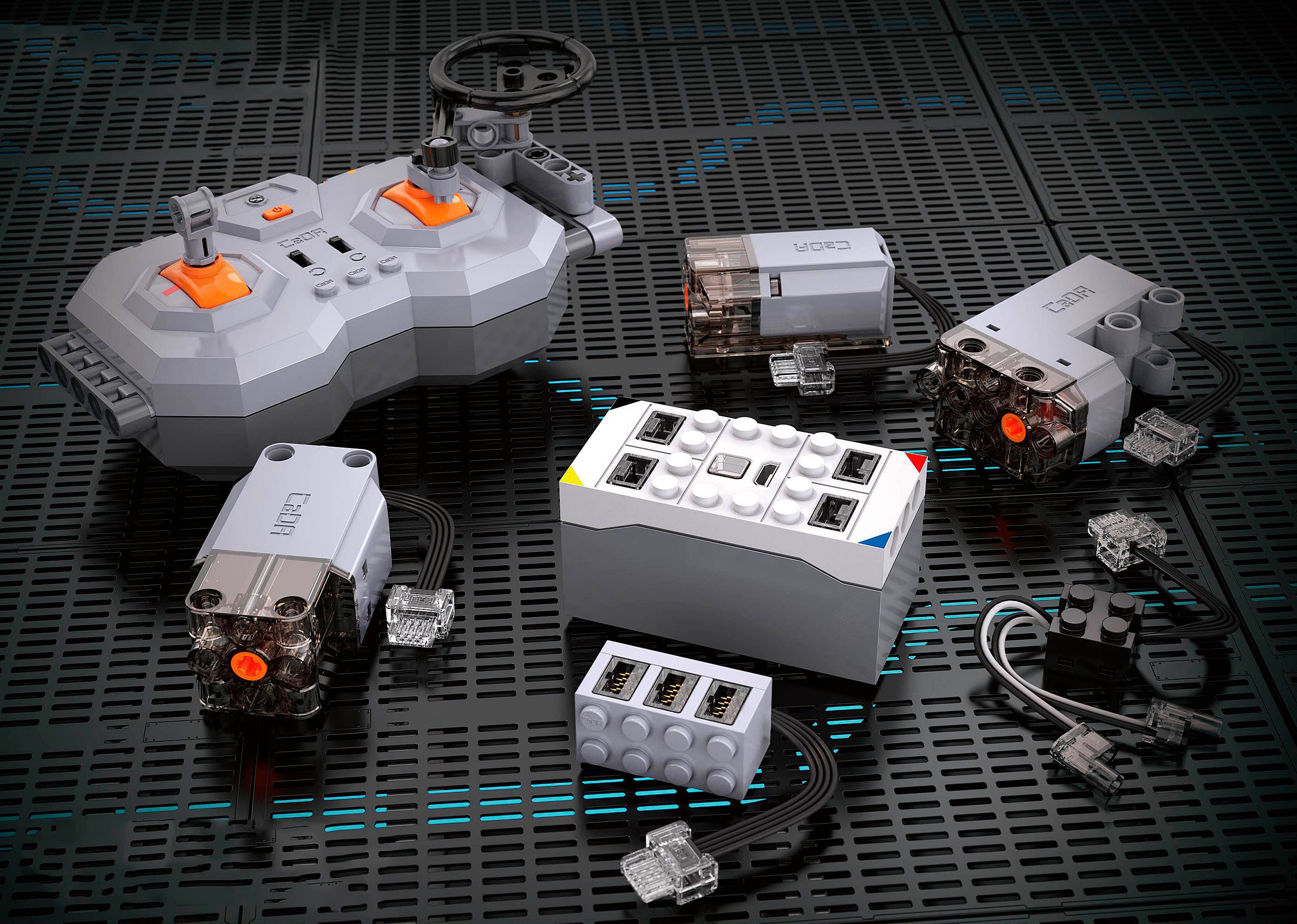 Jamara CaDA, Power System Max Bricks (402896) Konstruktionsspielsteine, zur Ergänzung von CaDA Technikmodellen