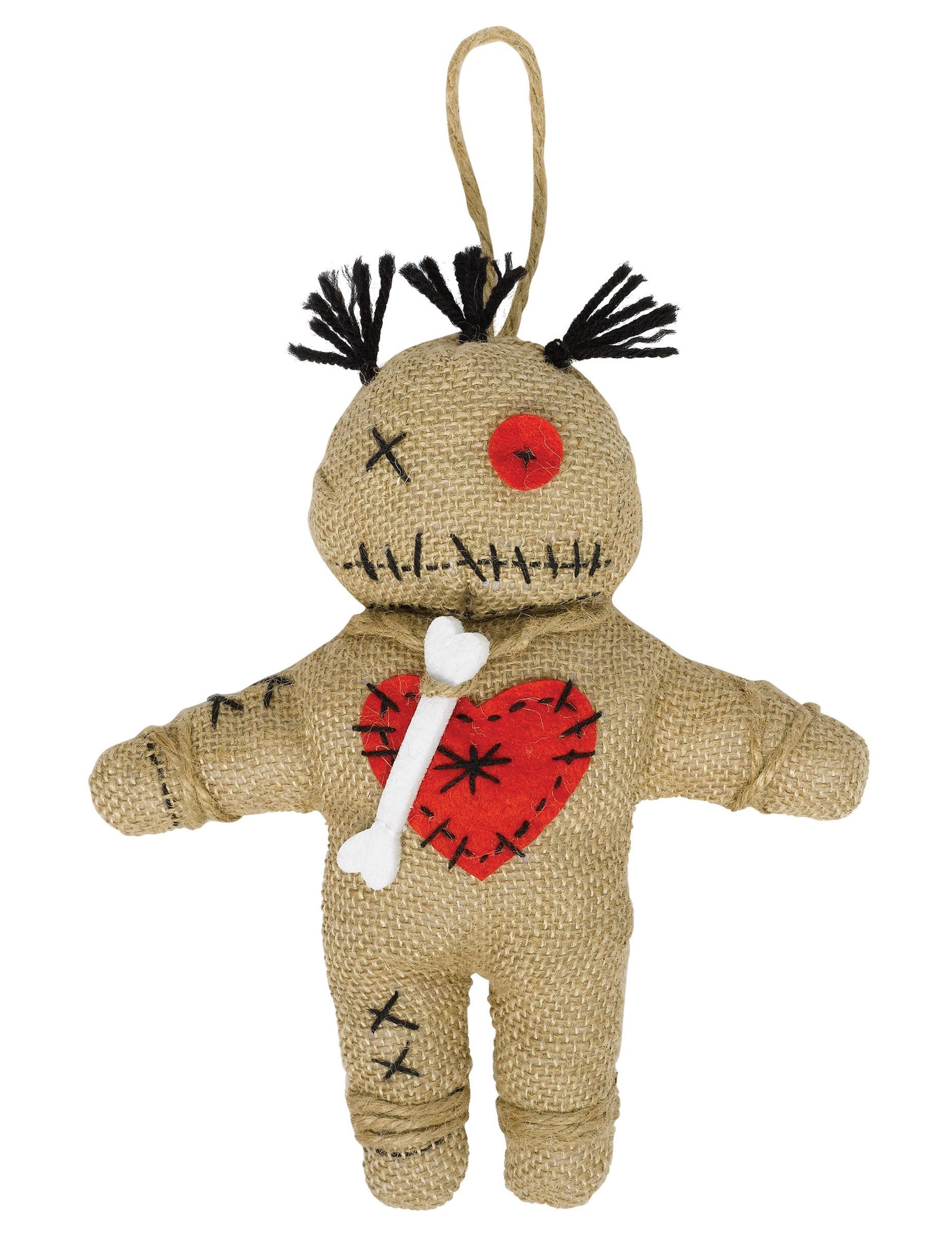 Riethmüller Kostüm Voodoo-Puppe Halloween braun-rot