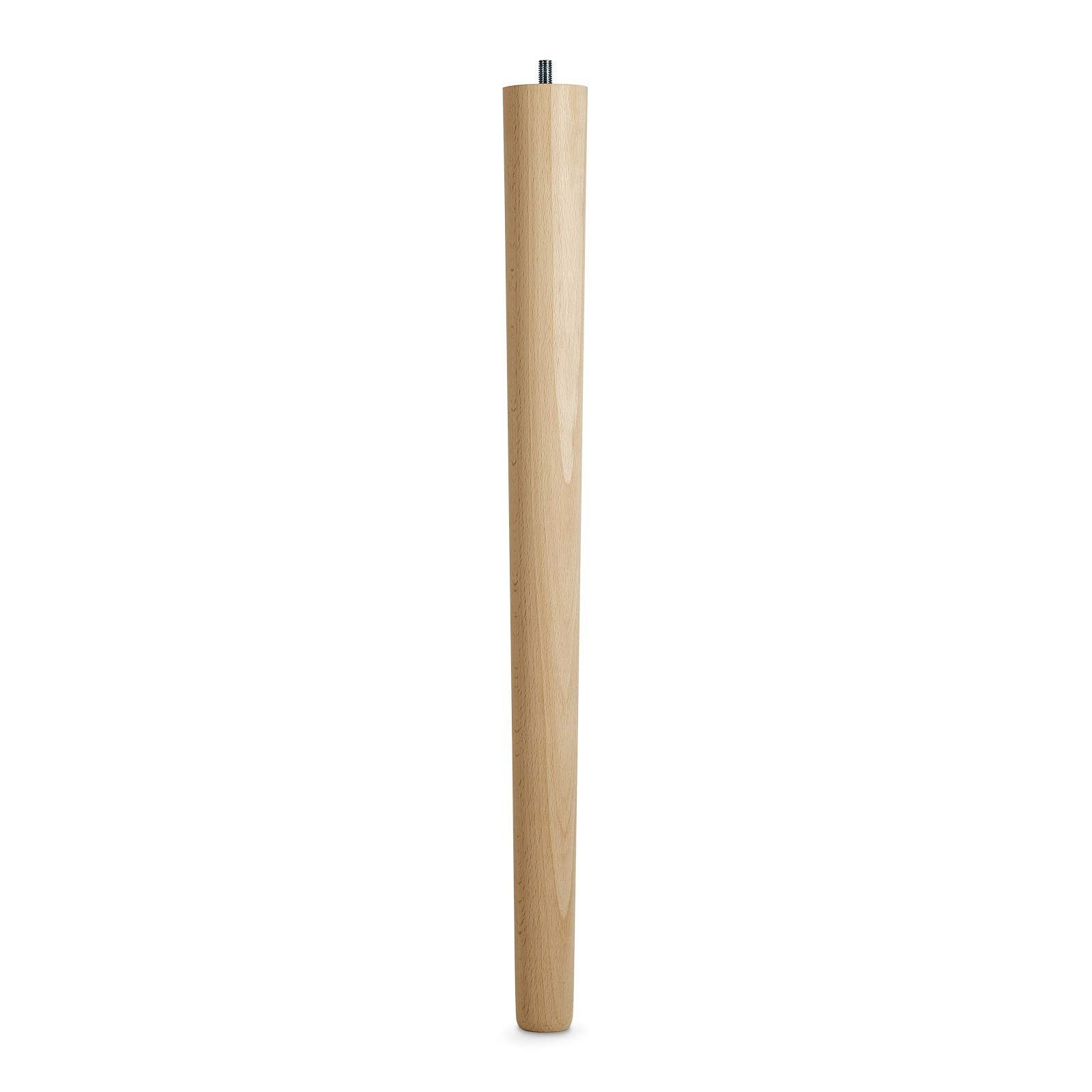 SO-TECH® Tischbein Tischbeine Buche massiv Ø 60/40 mm Höhe: 335-710 mm