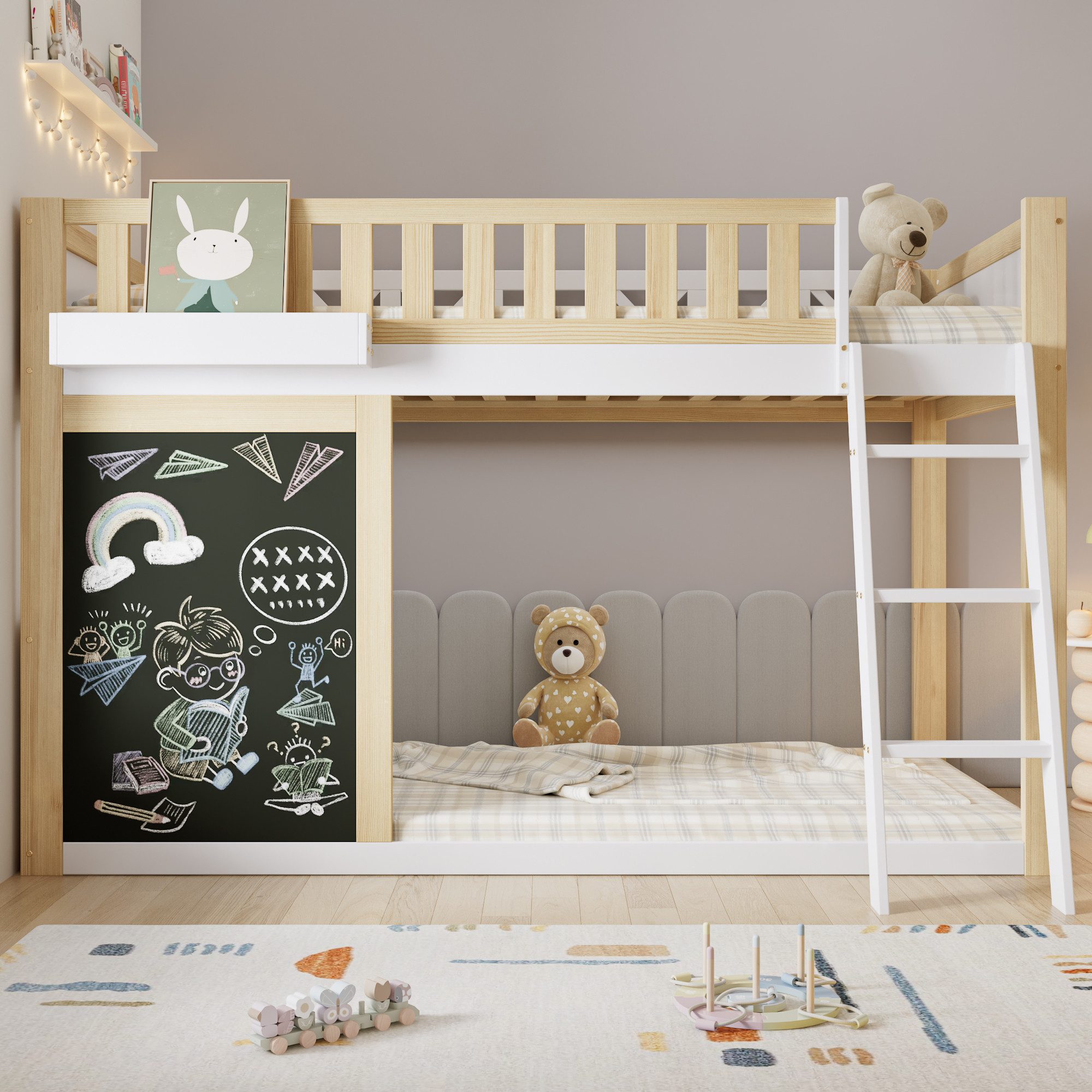 Merax Hochbett (1-St., Jugendbett Einzelbett) Kinderbett günstig online kaufen