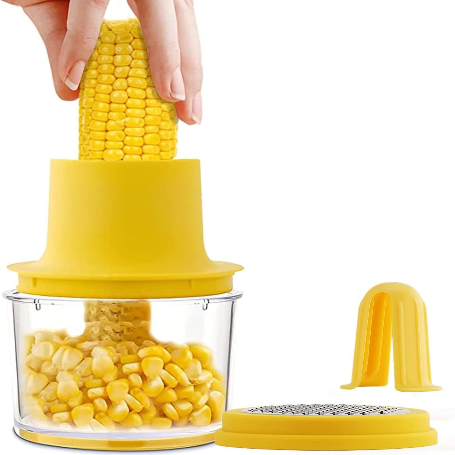 (1-tlg) K&B Maisdrescher – Sparschäler mit Maisschäler Behälter, Multifunktionaler