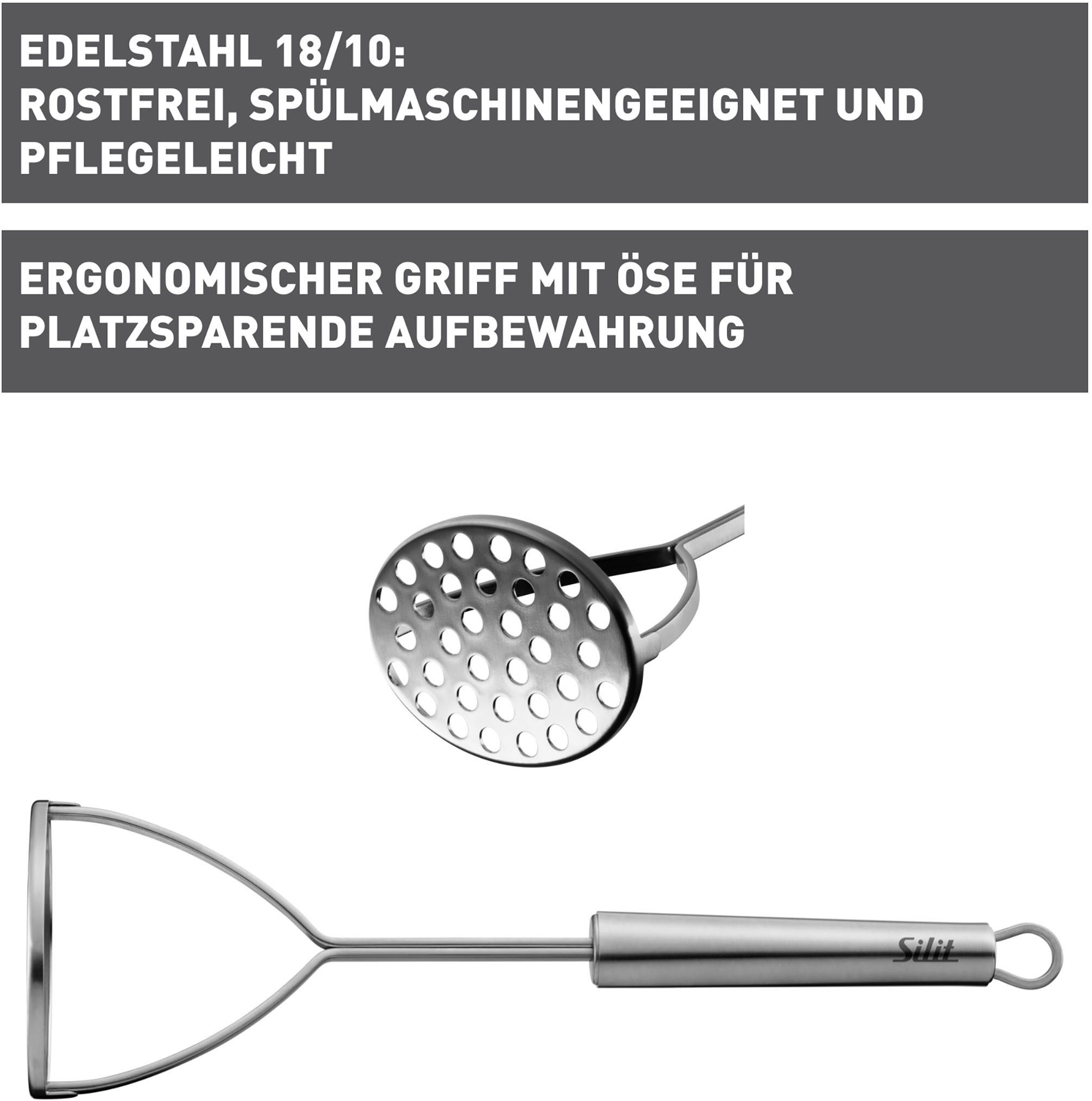 Silit Kartoffelstampfer Classic Line (1 St), Edelstahl 18/10, ergonomisch, Aufhängeöse, spülmaschinenfest – Bild 4 von 4