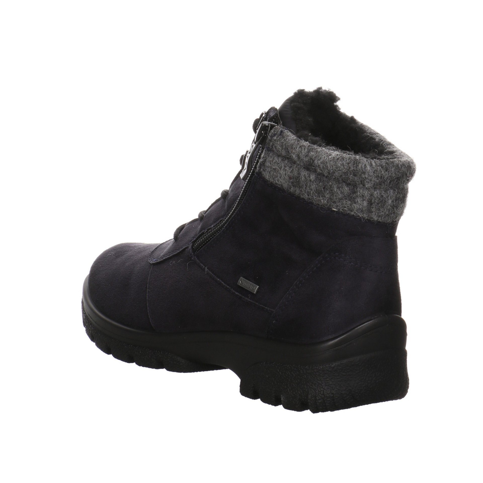 Ara Damen Snowboots blau/grau/schwarz Boots Leder-/Textilkombination Snowboots Schuhe Saas-Fee