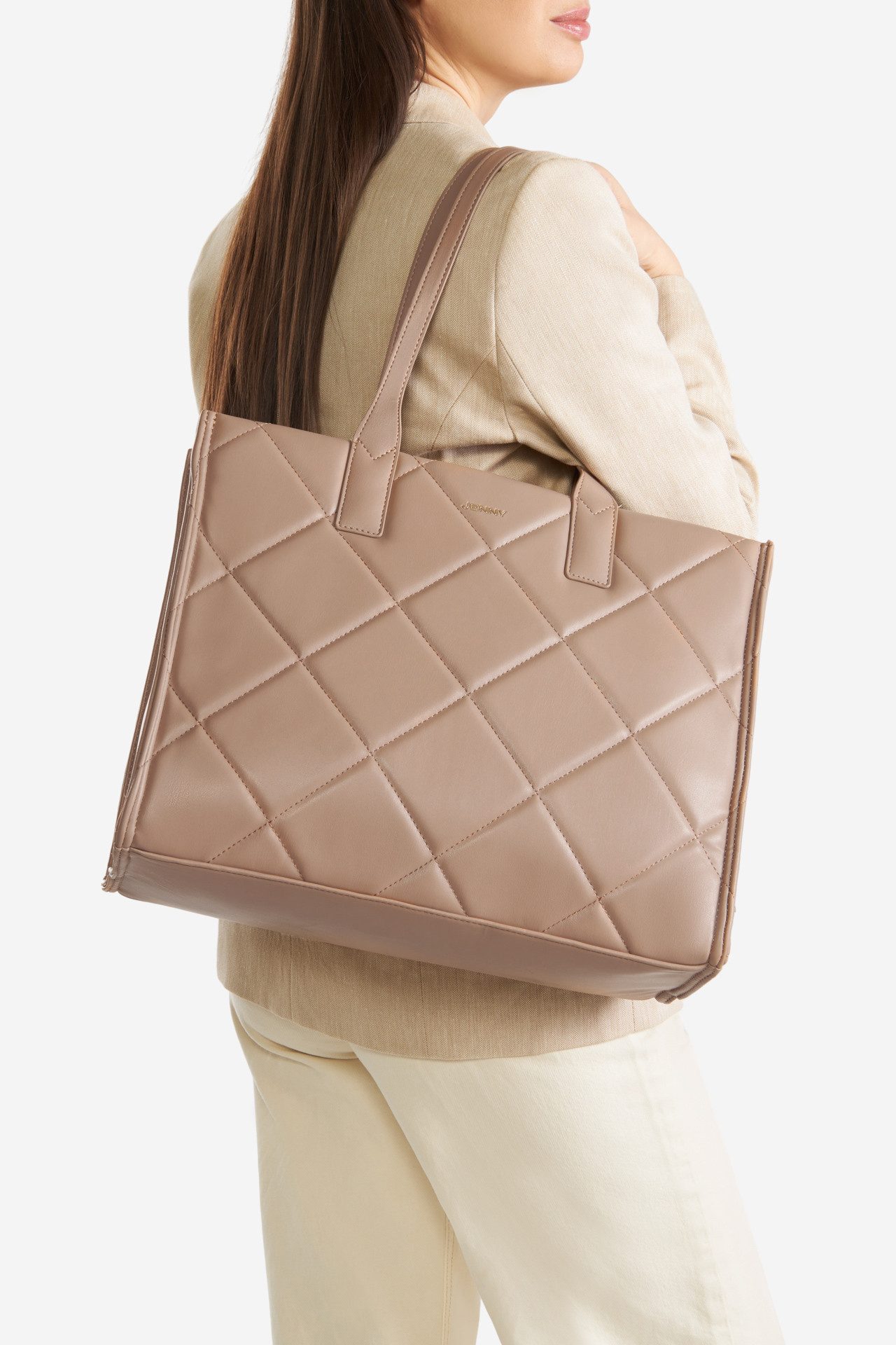 Handtasche JENNY Große Shoppertasche JNY-M-020-07 beige