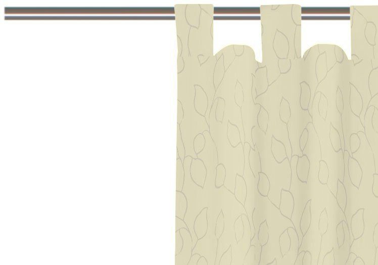 Wirth Vorhang Westport (1 St), Schlaufen, blickdicht, Jacquard