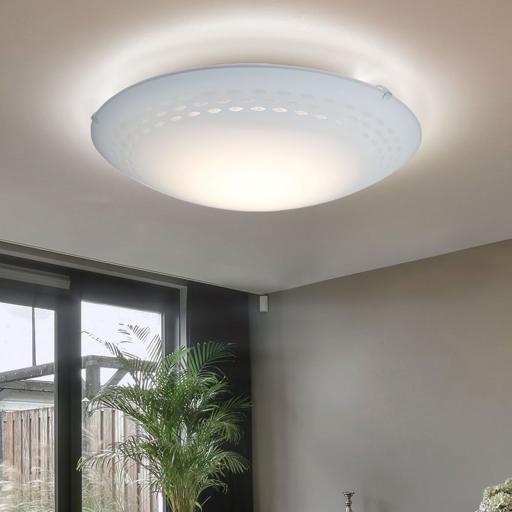 fest LED Wand Design satiniert Lampe LED Glas weiß verbaut, Decken LED-Leuchtmittel etc-shop Strahler Deckenleuchte,