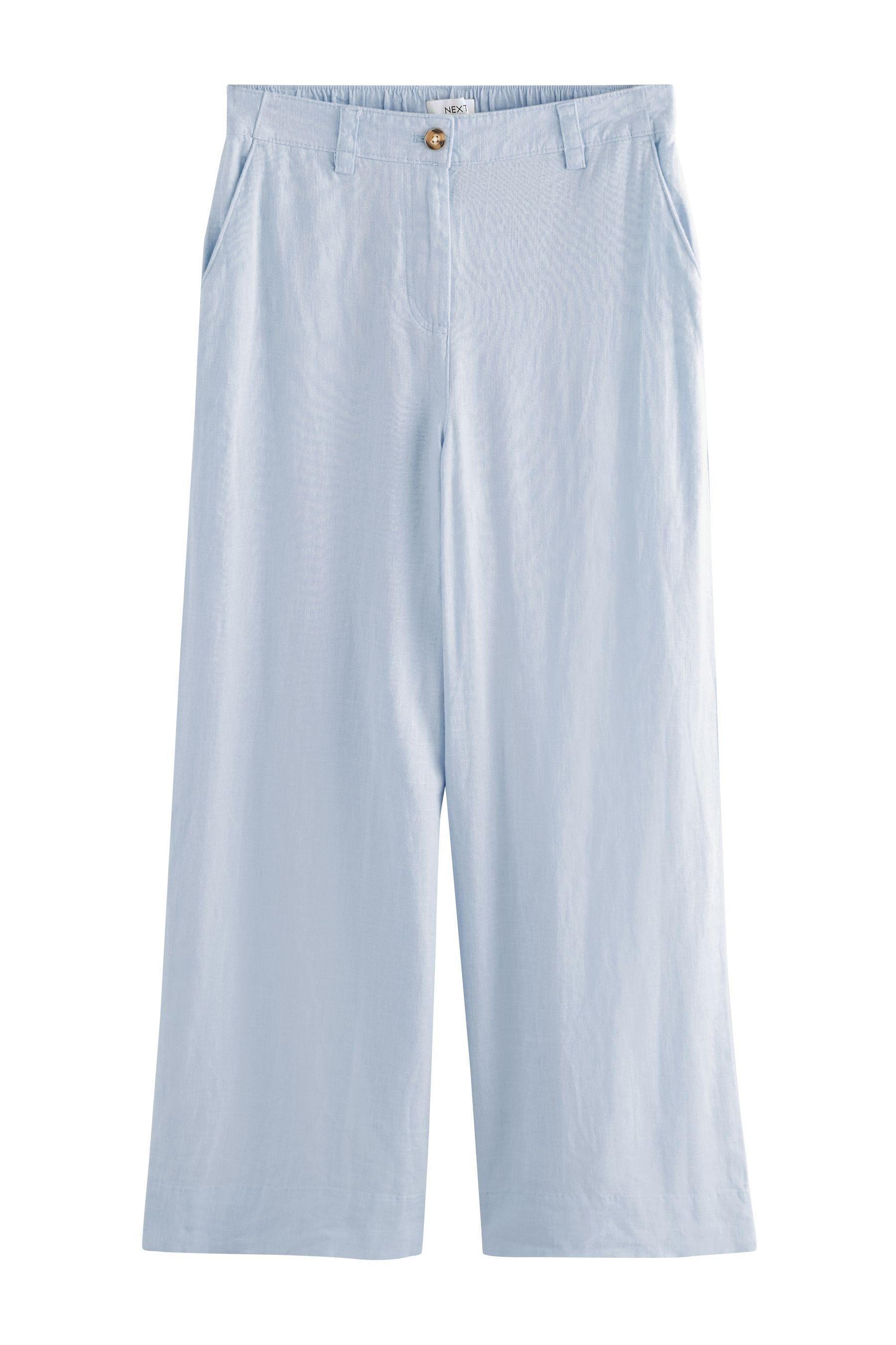 Next Palazzohose Elegante Hose aus Leinenmischung mit weitem Bein (1-tlg)