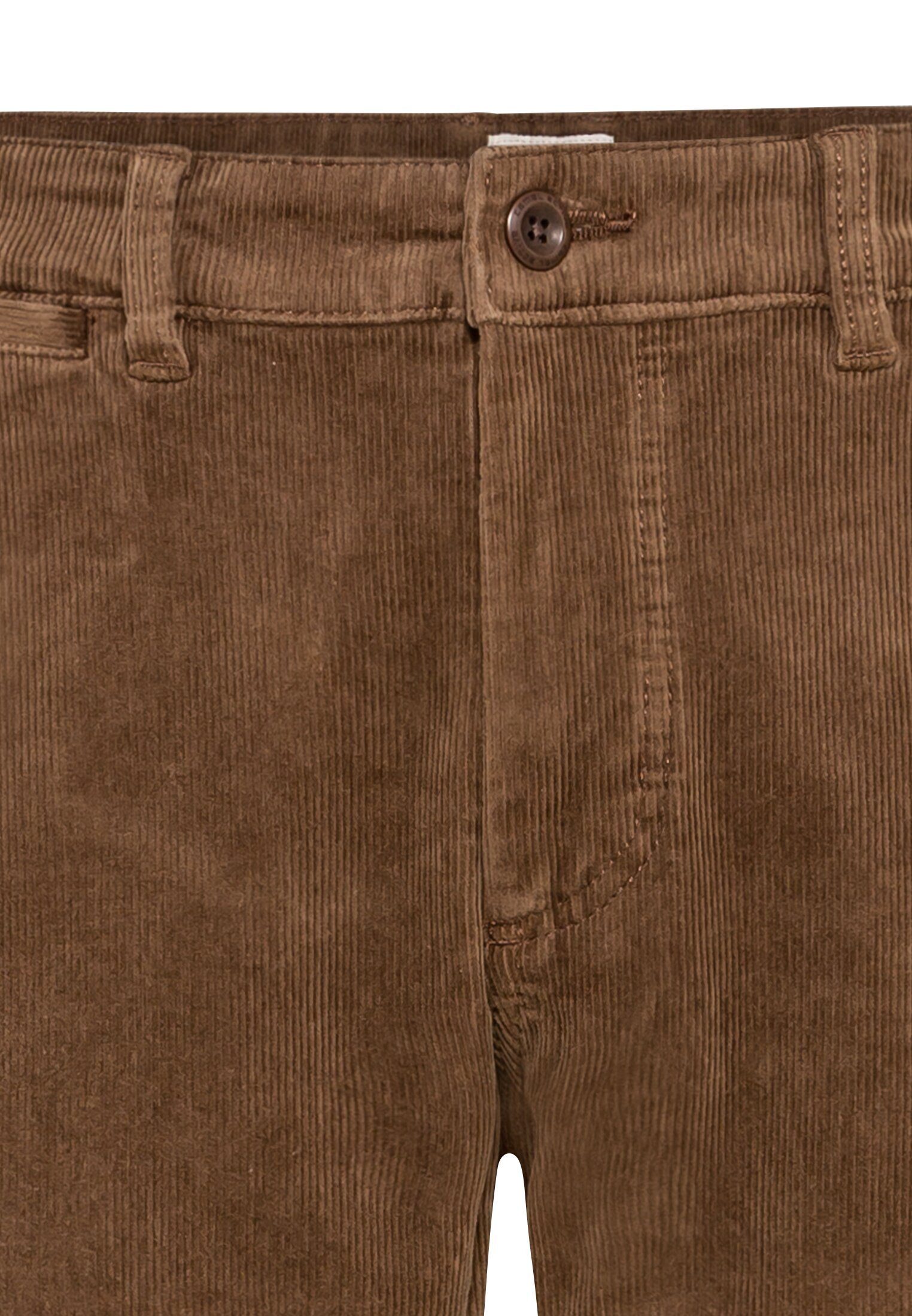 mit camel (1-tlg) Cord Braun Thermofutter Chinos Chino active