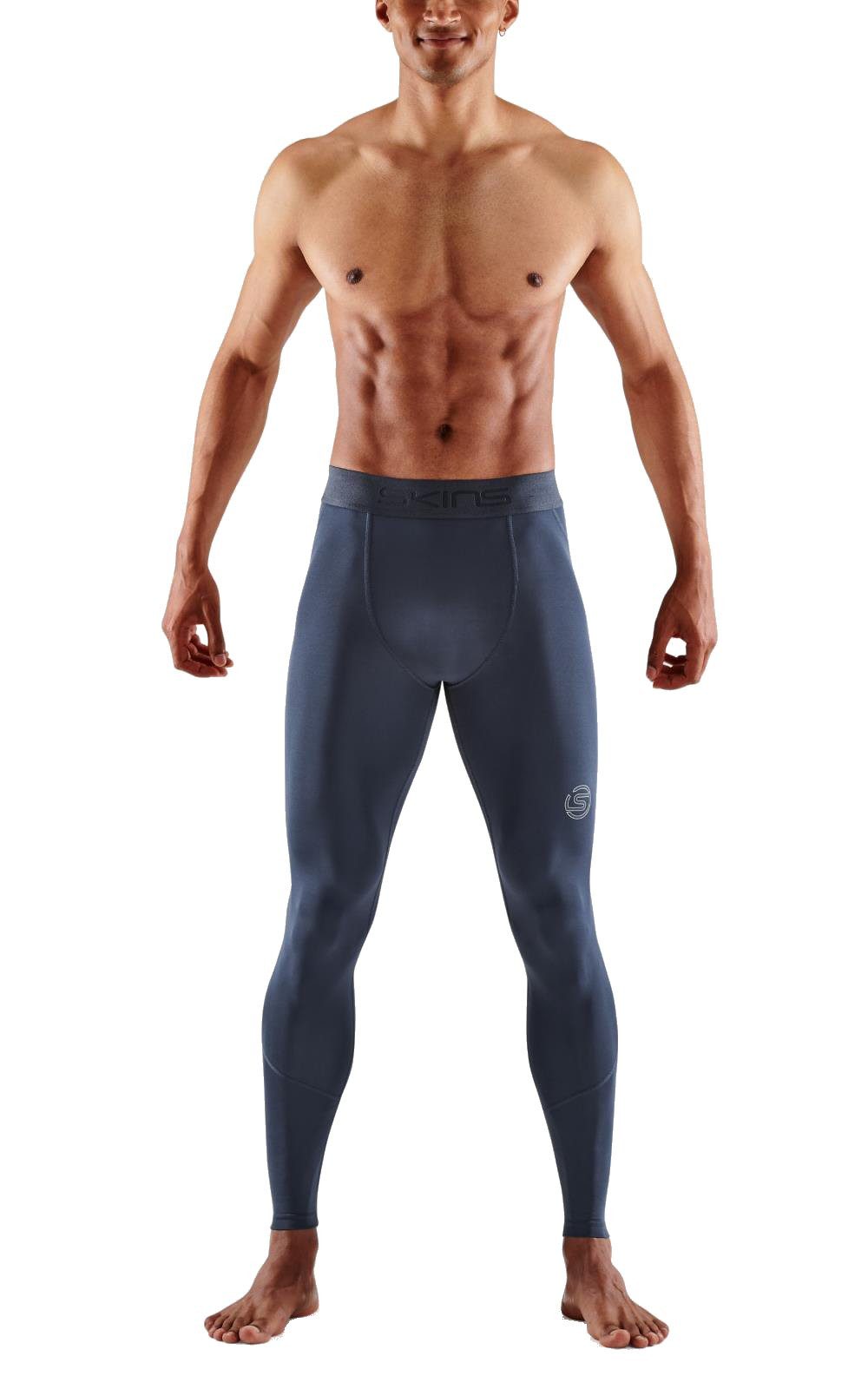 Skins Funktionshose 2-Series Tight Long (enganliegend, Kompression) navyblau Herren