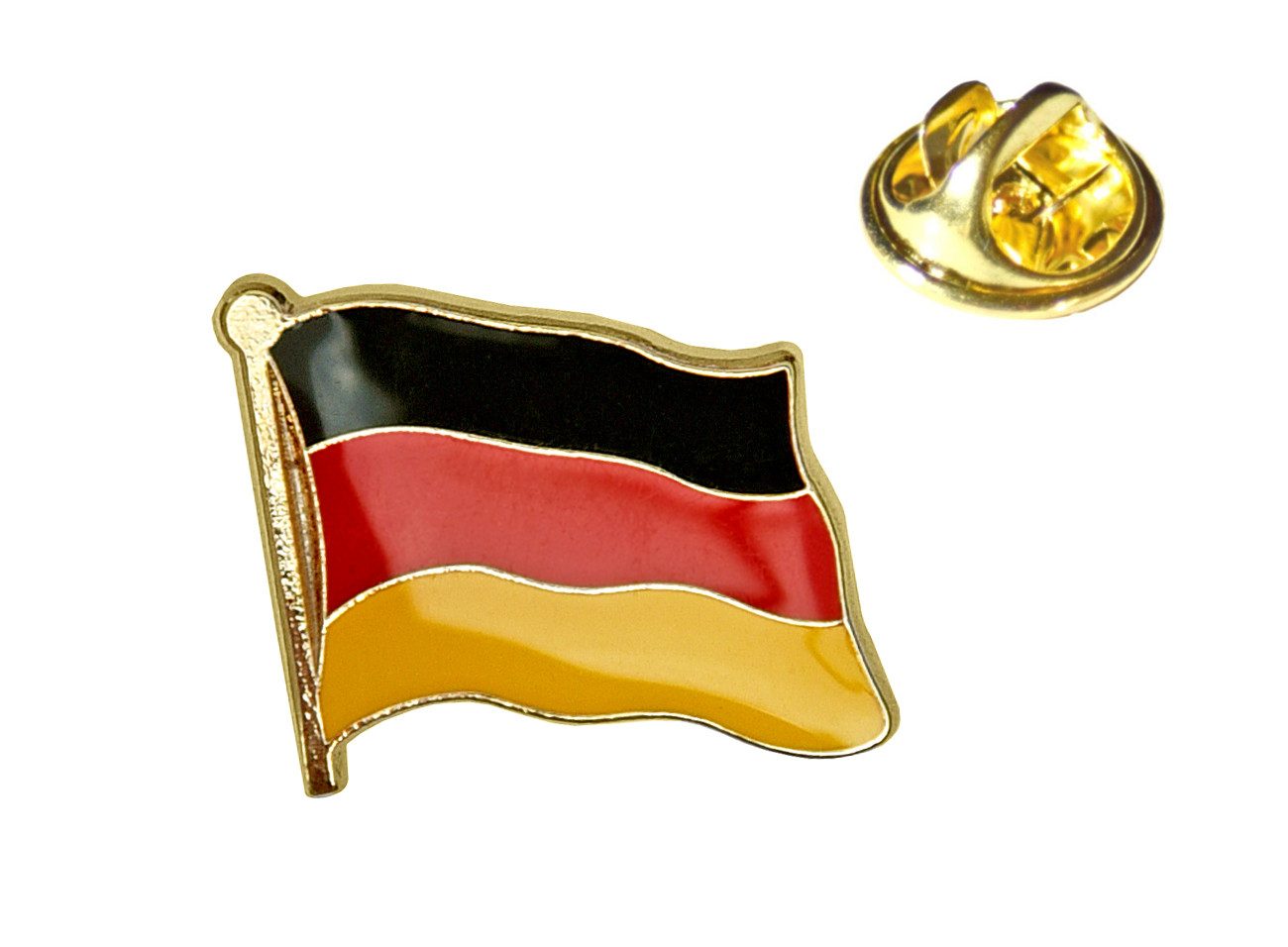 MADSea Schiebermütze Elbsegler schwarz mit Flaggenpin Deutschland maritime Kapitänsmütze mit Krone, Zierband, Kordel und Pin