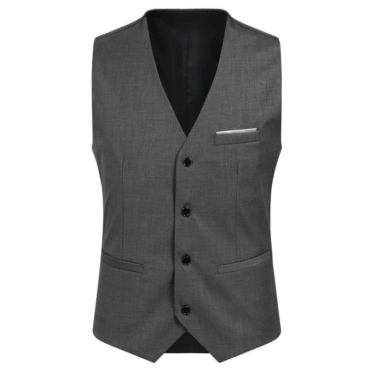 Allthemen Anzug (3 tlg) Herren Slim Fit Anzug Elegantes Anzugset für Business