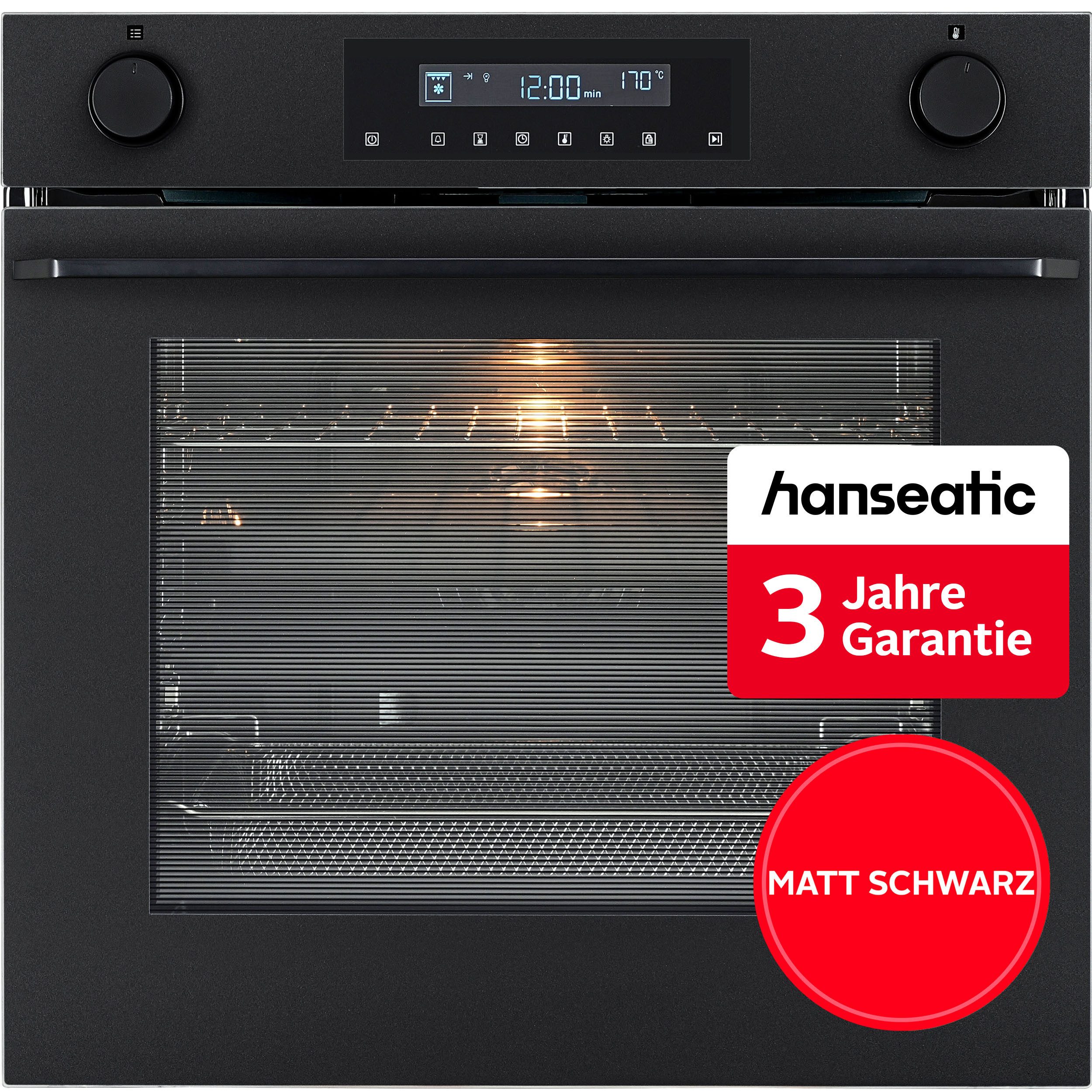 Hanseatic Backofen HBO7214AMB, inkl. 3 Jahre Herstellergarantie