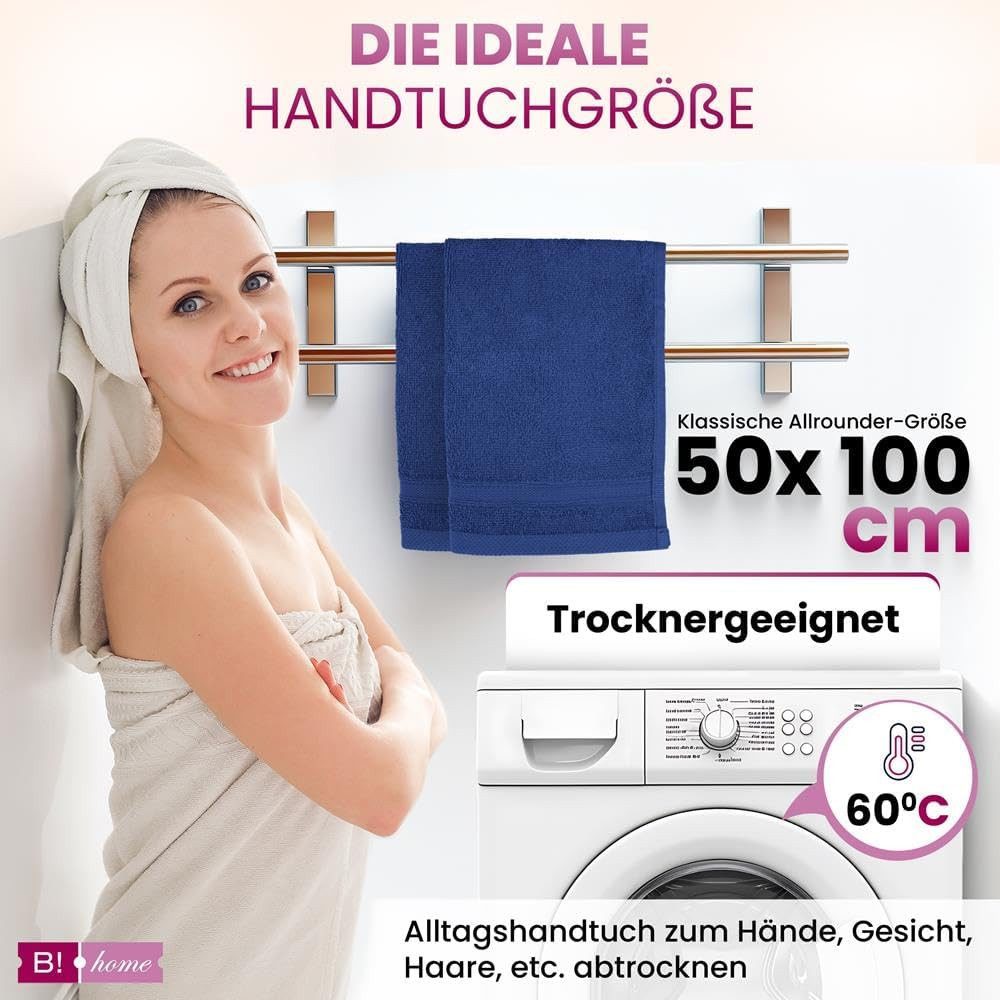 B!HOME Handtücher Set Saunatücher, Duschtücher, Gästehandtücher günstig online kaufen