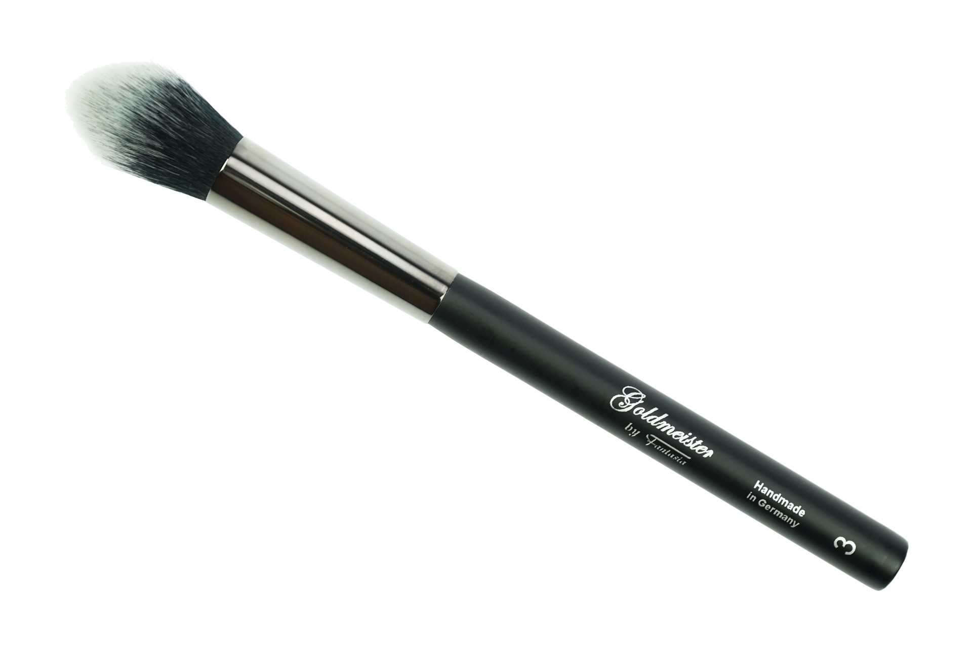 Fantasia Beauty Puderpinsel Rougepinsel Tulpenform aus feinstem Torayhaar, runde Zwinge, 1 tlg., für präzises Verblenden, Polieren, Formen von Konturen auf den Wangen