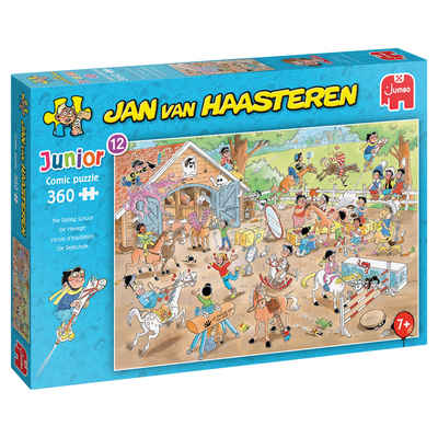 Jumbo Spiele Puzzle Jumbo 20083 Jan van Haasteren Junior 12 Reitschule, 360 Puzzleteile