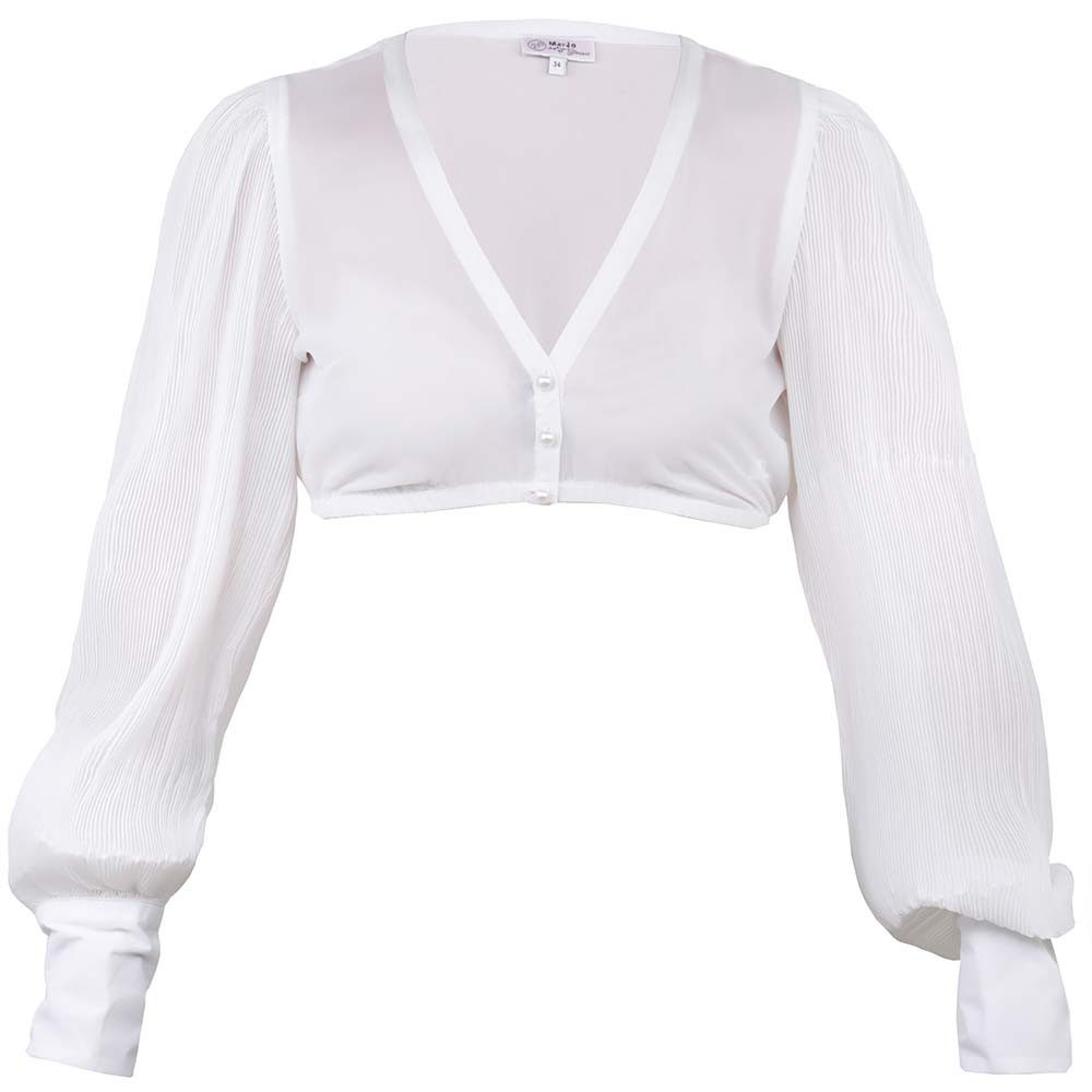 MarJo Dirndlbluse Dirndlbluse Oberreute Langarm weiß günstig online kaufen