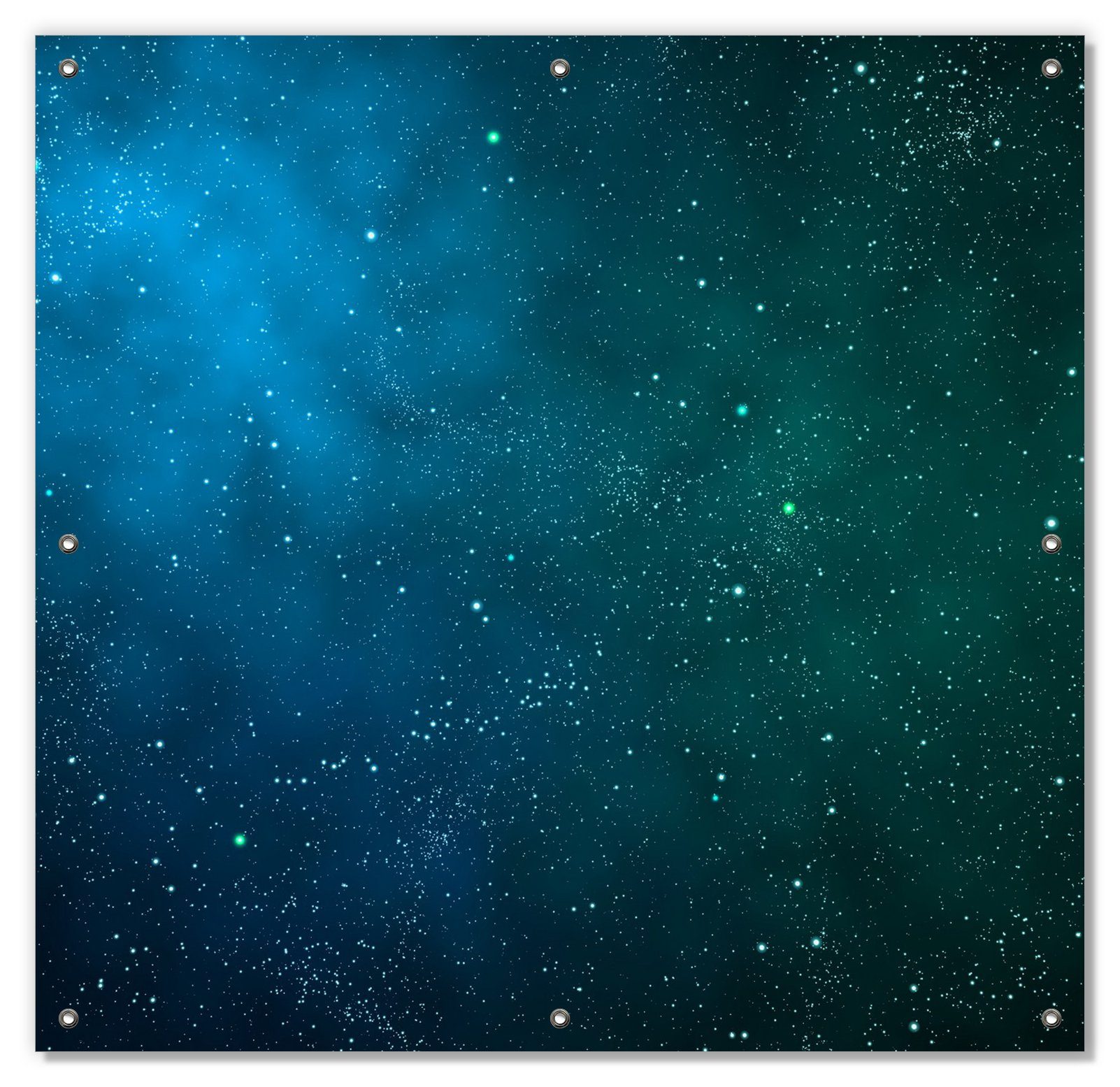 Sonnenschutz Sternenhimmel - Milchstraße und Sterne bei Nacht, Wallario, blickdicht, mit Saugnäpfen, wiederablösbar und wiederverwendbar