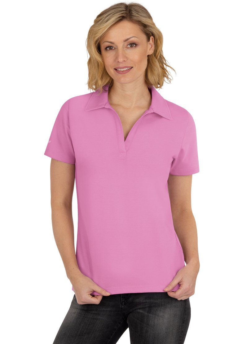 Trigema Poloshirt candy Knopfleiste ohne TRIGEMA Poloshirt